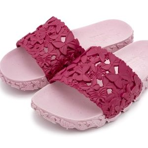 New Pink Butterfly Vegan‎ Slides SZ 5